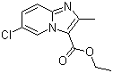 structure of CAS# 330858-13-4, 6-氯-2-甲基咪唑并[1,2-a]吡啶-3-甲酸乙酯