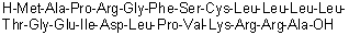 CAS # 330936-70-4, Protein Humanin [14-Glycine] (human), L-Methionyl-L-alanyl-L-prolyl-L-arginylglycyl-L-phenylalanyl-L-seryl-L-cysteinyl-L-leucyl-L-leucyl-L-leucyl-L-leucyl-L-threonylglycyl-L-alpha-glutamyl-L-isoleucyl-L-alpha-aspartyl-L-leucyl-L-prolyl-L-valyl-L-lysyl-L-arginyl-L-arginyl-L-alanine, HNG, Humanin S14G, Humanin Ser14Gly