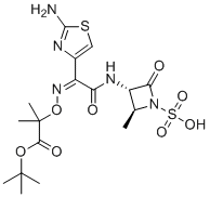 structure of CAS# 330944-50-8, 氨曲南t-丁基酯