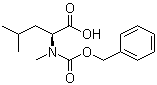 structure of CAS# 33099-08-0, N-苄氧羰基-N-甲基-L-亮氨酸