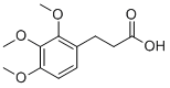 structure of CAS# 33130-04-0, 3-(2,3,4-Trimethoxyphenyl)propanoic acid