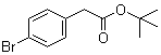 CAS # 33155-58-7, 4-Bromobenzeneacetic acid 1,1-dimethylethyl ester, (4-Bromophenyl)acetic acid tert-butyl ester, tert-Butyl 2-(4-bromophenyl)acetate