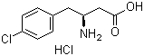 structure of CAS# 331763-58-7, (S)-3-氨基-4-(4-氯苯基)丁酸盐酸盐