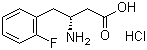 structure of CAS# 331763-62-3, (R)-3-氨基-4-(2-氟苯基)丁酸盐酸盐