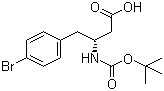 Boc-(R)-3-Amino-4-(4-bromophenyl)butyric acid molecular structure (CAS 331763-75-8)
