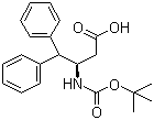 structure of CAS# 332062-06-3, N-叔丁氧羰基-D-3-氨基-4,4-二苯基丁酸