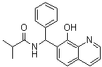 structure of CAS# 332173-87-2, N-[(8-Hydroxy-7-quinolinyl)phenylmethyl]-2-methylpropanamide