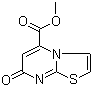 structure of CAS# 33304-83-5, 7-Oxo-7H-[1,3]thiazolo[3,2-a]pyrimidine-5-carboxylic acid methyl ester