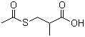 structure of CAS# 33325-40-5, 3-乙酰硫基-2-甲基丙酸