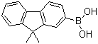 structure of CAS# 333432-28-3, 9,9-Dimethyl-9H-fluoren-2-yl-boronic acid