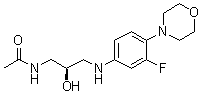CAS # 333753-67-6, N-[(2R)-3-[[3-Fluoro-4-(4-morpholinyl)phenyl]amino]-2-hydroxypropyl]acetamide