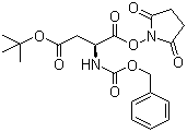 CAS 登录号：3338-32-7, N-苄氧羰基-L-天冬氨酸 4-叔丁酯 1-(N-琥珀酰亚胺)酯