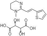 structure of CAS# 33401-94-4, 酒石酸噻吩嘧啶