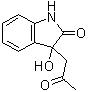structure of CAS# 33417-17-3, 1,3-Dihydro-3-hydroxy-3-(2-oxopropyl)-2H-indol-2-one