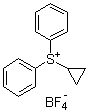 structure of CAS# 33462-81-6, 环丙基二苯基锍四氟硼酸盐