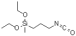 CAS 登录号：33491-28-0, 3-异氰酸丙基(甲基)二乙氧基硅烷