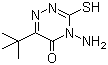 CAS 登录号：33509-43-2, 4-氨基-6-叔丁基-3-巯基-1,2,4-三嗪-5(4H)-酮