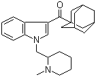structure of CAS# 335160-66-2, 1-[(N-甲基-2-哌啶基)甲基]-3-(1-金刚烷甲酰基)-1H-吲哚