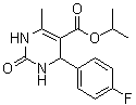 CAS # 335419-23-3, 4-(4-Fluorophenyl)-1,2,3,4-tetrahydro-6-methyl-2-oxo-5-pyrimidinecarboxylic acid 1-methylethyl ester