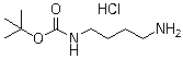 structure of CAS# 33545-98-1, 4-(叔丁氧羰基氨基)丁胺盐酸盐