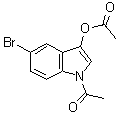 structure of CAS# 33588-54-4, 1-乙酰基-5-溴-1H-吲哚-3-醇乙酸酯