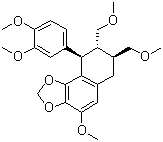 structure of CAS# 33676-00-5, (7S,8S,9R)-9-(3,4-二甲氧基苯基)-6,7,8,9-四氢-4-甲氧基-7,8-双(甲氧基甲基)萘并[1,2-d]-1,3-二恶茂