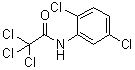 structure of CAS# 33715-64-9, 2,2,2,2',5'-五氯乙酰苯胺