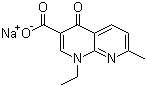 structure of CAS# 3374-05-8, 萘啶酮酸钠