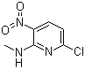 structure of CAS# 33742-70-0, 2-甲氨基-3-硝基-6-氯吡啶