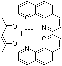 CAS 登录号：337526-87-1, 双(2-苯并[h]喹啉-C2,N')(乙酰丙酮)合铱(III)