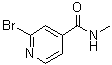 CAS # 337536-01-3, 2-Bromo-N-methyl-4-pyridinecarboxamide, 2-Bromo-N-methylisonicotinamide