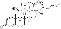 CAS # 33755-46-3, Dexamethasone valerate, 9-Fluoro-11b,17,21-trihydroxy-16a-methylpregna-1,4-diene-3,20-dione 17-valerate