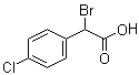 structure of CAS# 3381-73-5, 2-Bromo-2-(4-chlorophenyl)acetic acid