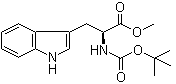 structure of CAS# 33900-28-6, N-[叔丁氧羰基]-L-色氨酸甲酯