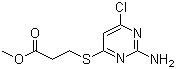 CAS 登录号：339016-01-2, 3-[(2-氨基-6-氯-4-嘧啶基)硫基]丙酸甲酯