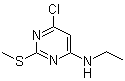 structure of CAS# 339017-83-3, 6-氯-N-乙基-2-(甲硫基)-4-嘧啶胺