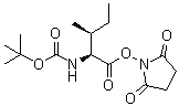 structure of CAS# 3392-08-3, N-(叔丁氧羰基)-L-异亮氨酸琥珀酰亚胺酯
