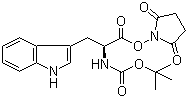 CAS 登录号：3392-11-8, Boc-L-色氨酸羟基琥珀酰亚胺酯, 叔丁氧羰基-L-色氨酸羟基琥珀酰亚胺酯