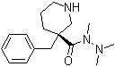 structure of CAS# 339539-84-3, (3R)-3-苄基-3-哌啶甲酰三甲基肼