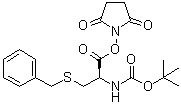 CAS 登录号：3401-33-0, N-[叔丁氧羰基]-S-苄基-L-半胱氨酸琥珀酰亚胺基酯