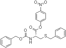 structure of CAS# 3401-37-4, S-苄基-N-苄氧羰基-L-半胱氨酸对硝基苯基酯