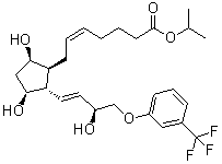 CAS # 340181-93-3, 15S-Travoprost, (5Z)-7-[(1S,2S,3S,5R)-3,5-Dihydroxy-2-[(1E,3S)-3-hydroxy-4-[3-(trifluoromethyl)phenoxy]-1-butenyl]cyclopentyl]-5-heptenoic acid 1-methylethyl ester