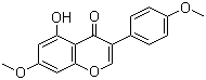 structure of CAS# 34086-51-6, 4',7-二甲氧基-5-羟基异黄酮