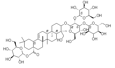 structure of CAS# 340982-22-1, 辽东楤木皂苷 VII