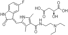 structure of CAS# 341031-54-7, 苏尼替尼苹果酸盐