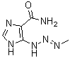structure of CAS# 3413-72-7, 5-[2-(甲基亚胺)肼基]-1H-咪唑-4-甲酰胺