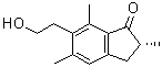 structure of CAS# 34175-96-7, (2R)-2,3-二氢-6-(2-羟基乙基)-2,5,7-三甲基-1H-茚-1-酮