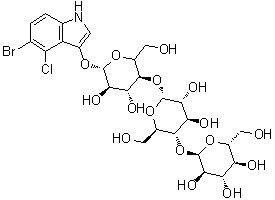 structure of CAS# 341972-94-9, 5-溴-4-氯-1H-吲哚-3-基 O-alpha-D-吡喃葡萄糖基-(1→4)-O-alpha-D-吡喃葡萄糖基-(1→4)-beta-D-吡喃葡萄糖苷