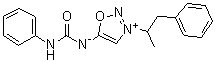 CAS # 34262-84-5, Mesocarb, N-Phenylcarbamoyl-3-(beta-phenylisopropyl)sydnonimine, Pharmaneocarb, Sidnocarb, Sydnocarb, Sydnocarbum