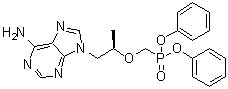 CAS 登录号：342631-41-8, [[(1R)-2-(6-氨基-9H-嘌呤-9-基)-1-甲基乙氧基]甲基]膦酸二苯基酯